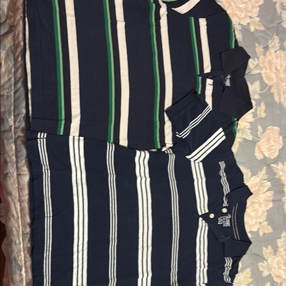 2 Blue Polo Shirts (Size Large 10/12) - Children’s Place